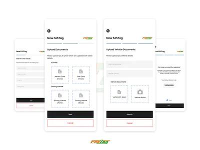 Fastag App - Design Concept branding design illustration logo mobile mobile version product design travel app ui ui ux