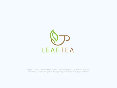 LeafTea logo anbipul98 branding branding logo corporate logo cup logo design design logo designhllogo fiverrlogo graphic design leaf logo leaftealogo logo logomaker logostyle logotype minimal logo minimalistlogo modernlogo tea logo