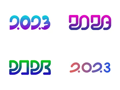 2023 collection 2023 brand identity branding colorful 2023 logo creative logo design flat flat logo happy new year happy new year logo illustration logo logo design logos minimalist number symbol