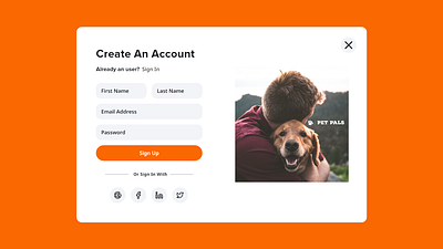 Daily UI :: 001 - Sign Up dailyui