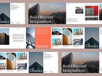 Architecture studio landing page architecture article background blogs building design fonts horizontal images morden scrolling ui ux wallpaper website