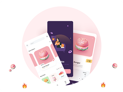 Fast Food app UI design app design app ui burger delivery app eat fast food food app food delivery service app food service grocery app home delivery app minimal ui mobile app design modern ui muntasir restaurant app ui ux