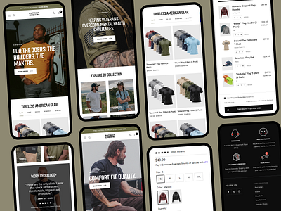 Seamless UX/UI - Mobile Shopping Experience for Patriot Crew conversionoptimization dtcbrand dynamic cart ecommercedevelopment ecommerceux mobile optimized mobilefirst mobileshopping mobileux product pages shopify shopifydesign shopifyexperts shopifystore uiuxdesign uiuxexperts userexperience uxforecommerce uxstrategy webdesign