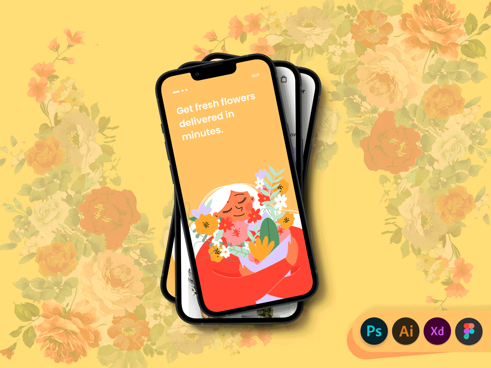 Flower Shop ecommerce flower delivery flower shop flowers graphic design mobile app design mobile app development same day flower delivery ui wholesale flowers