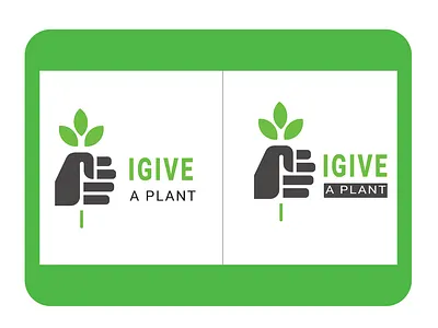 I GIVE A PLANT Brand Logo 3d branding brandingvision creative logo design graphic design illustration logo ui ux web desgin