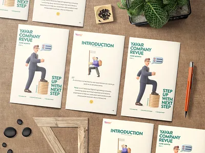 Business Magazine 3d branding graphic design logo