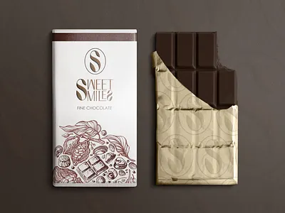 A Chocolate Brand Logo. 3d branding graphic design logo