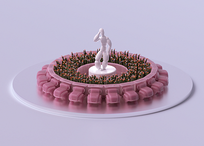 sacrifice. 3d character cinema4d design illustraion illustration octane