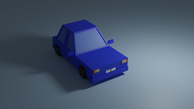 Low Poly Car Model 3d 3d blender car model concept art creative design vector