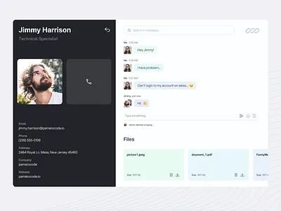 CRM Livechat app cam chat consultant design desktop itservice livechat minimal notes product ui ux web
