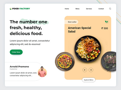 Oder Food Online app colors design illustration ui ui design web website design