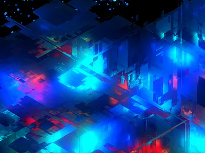 Live Visuals - 2022.021 - Tesseract after effects live loop motion design visuals vj