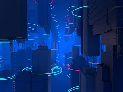 Live Visuals - 2022.022 - City Labyrinth after effects live loop motion design visuals vj