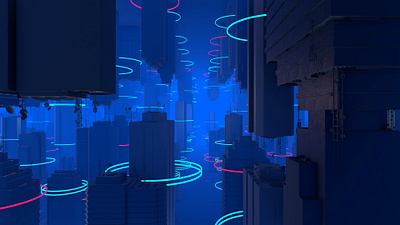 Live Visuals - 2022.022 - City Labyrinth after effects live loop motion design visuals vj