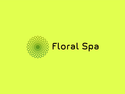 Floral Spa Logo custom logo design flat logo graphic design logo logo design logomark minimalist logo modern logo symbolic logo