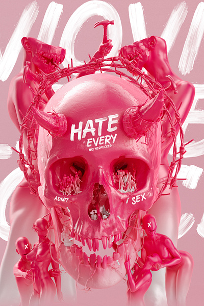 The Beautiful People 3d c4d design freak illustration monster nft octane render zbrush