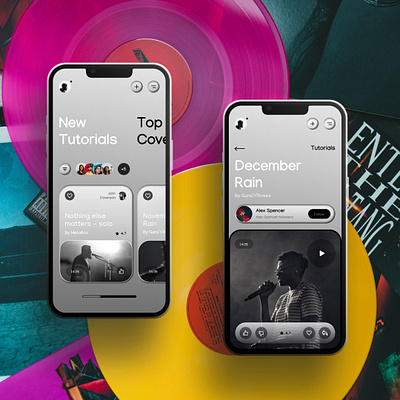 Music Mobile App appdesign design figma graphic design mobile mobileapp ui ux