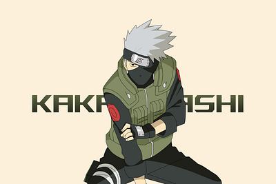 Naruto Kakashi design graphic design illustration naruto vector