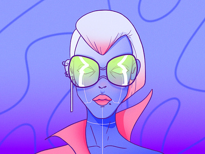 Cyber avatar no:1 character cyber digitalart digitalpainting fashion future illustration retro style