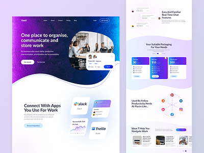 🖇 SaaS - Homepage UI Concept (Design) design figma gui design home page design illustration landing page design responsive design saas ui ui concepts ui design uiux uiux design ux ux design web design web ui design website design