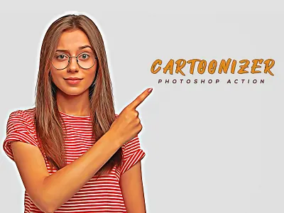 Cartoonizer Photoshop Action paint painting action