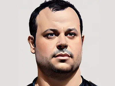 Is AI a threat? a2591 acrylic ai art artificial intelligence artist avatar character concept art future illustration illustrator man men portrait