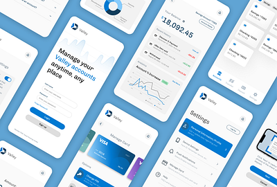 Valley Mobile Banking Redesign android app redesign design finance app ios mobile application product design redesign ui ux valley valley mobile banking web design