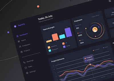 🤝 Teamify - Management Platform (Design) branding dashboard design design figma illustration logo platform design ui ui design uiux uiux design ux ux design web app design web application web design web platform web ui design