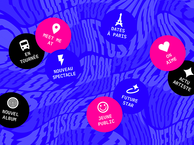 Diffusion Prod identity - stickers branding design graphic design identity logo music tour management
