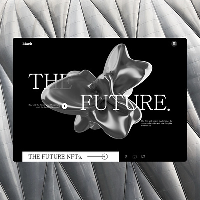 The Future NFTs branding design figma graphic design ui ux webdesign