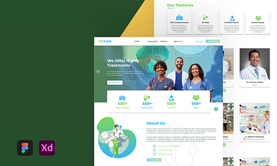 Complete Medical Solution doctor management hospital manang pharmacy management ui ui design ui ux