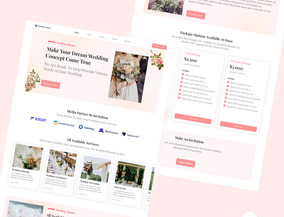 Wedding Planner - Wedding Organizer Web dailyinterface dribbble dribbbleshot madewithfigma realestatewebsite ui gradient uidesign uidesignpatterns uiinspiration uiinteraction uitrends uiux uiuxdesign uiuxmaster ultimateuiux userinterface uxbrainy uxdesign webdesign websitedesign