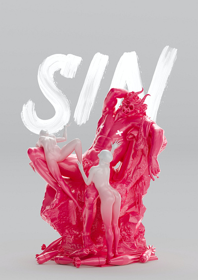S I N 3d c4d design freak illustration monster nft octane render zbrush