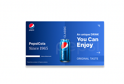 PEPSICO LANDING PAGE colours design figma graphic design illustration landingpage photoshop product ui ux webpage