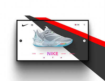 NIKE LANDING PAGE branding colours design figma graphic design illustration landingpage photoshop product ui ux web xd