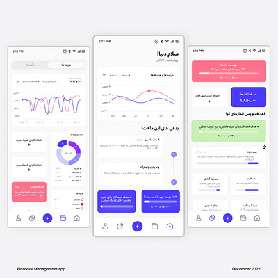 Financial Management App / Budgeting App android branding budgeting budgeting app design farsi financial financial management financial management app fintech ios logo persian product product design ui uiux ux web web design