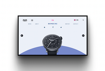 BOMBERG WATCHES LANDING PAGE branding colours design figma graphic design illustration landingpage photoshop product ui ux watches webpage