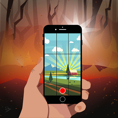 "Perfect" world design flat graphic design illustration inspiring vector