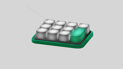 3D Keyboard Design Using Spline 3d animation art blender branding design graphic design motion graphics spline ui