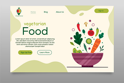 Proud Farmer Website Landing Page Design beautiful design branding graphic design logo organic food ui ui design ui desinger ui ux user interface ux designer web layout design web templates website