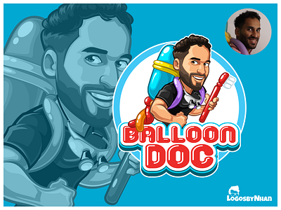 BalloonDoc balloon cartoon cartoon character cartoon logo cartoon mascot character design dentistry dentists design doctor illustration kids logo logo design mascot mascot design mascot logo pediatric