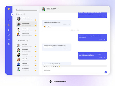 Inso Redesign | Chat adobe xd app web chat business chat web dashboard web design design ui design ux design web figma ui ux