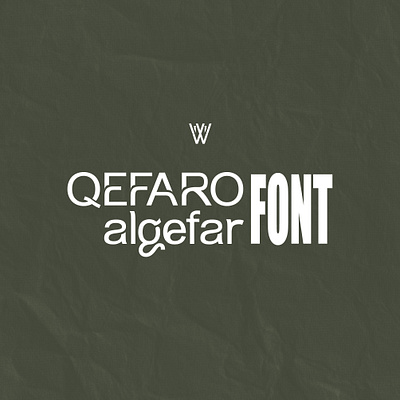 QEFARO algefar FONT branding design font graphic design illustration logo typography ui ux vector