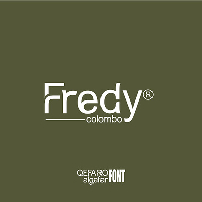 QEFARO algefar FONT branding design font graphic design illustration logo typography ui ux vector