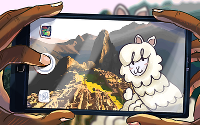 Remembering Peru alpaca blog cute illustration peru