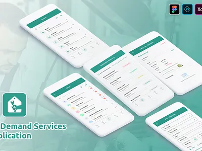 On Demand Services Application app design graphic design ui ux