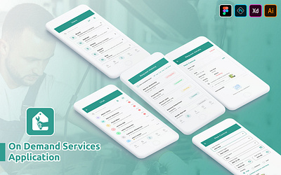 On Demand Services Application app design graphic design ui ux