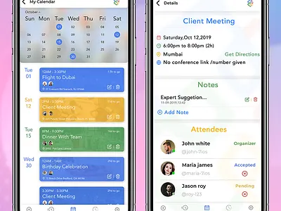 Reminding Application app design graphic design ui ux