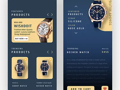 Watch Shopping Application app design graphic design ui ux