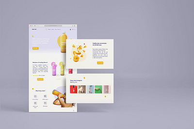 Juice Website Design case study graphic design juice juice website juice website design landing page ui website website design